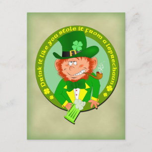 Convite A bebida que engraçada gosta de você roubou-o