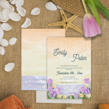 “À Beira-Mar” Casamento de Praia em Aquarela