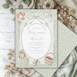 Convite A Berry Sweet Baby Cute Baby Shower