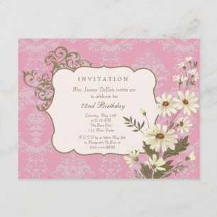 Convite A bolsa mensageifesta de aniversario elegante das