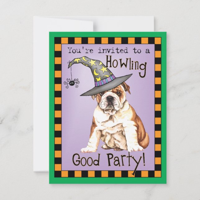 Convite à Bruxa Bulldog (Frente)