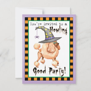 Convite à Bruxa de Toy Poodle