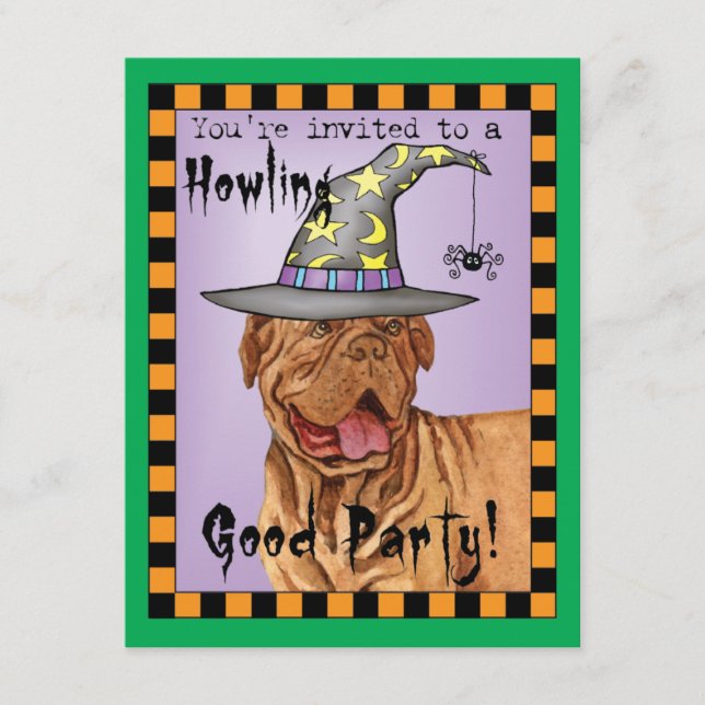 Convite à Bruxa Dogue de Bordeaux (Frente)