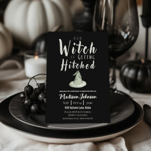 Convite A Bruxa Está Ficando Chá de panela Preta