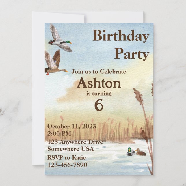 Convite à Caça de Meninos (Frente)