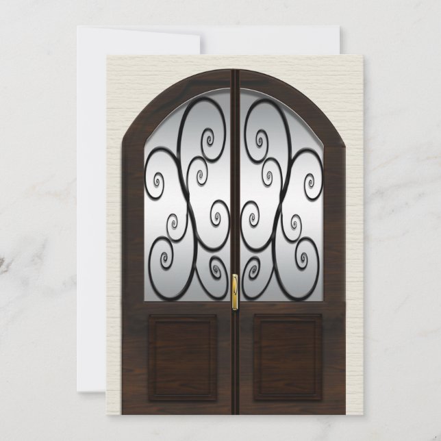 Convite à Casa Aberta - Porta do Painel Duplo Rico (Frente)