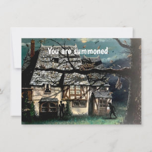 Convite à casa assombrada do Halloween Party