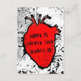 Convite a casa é o lugar onde o coração anatômico est