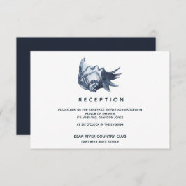 Convite A casca azul | Gabinete de Recepção de casamento