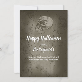 Convite A Caveira do Halloween