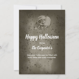 Convite A Caveira do Halloween
