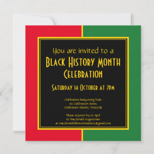 Convite à celebração BHM MÊS DE HISTÓRIA NEGR