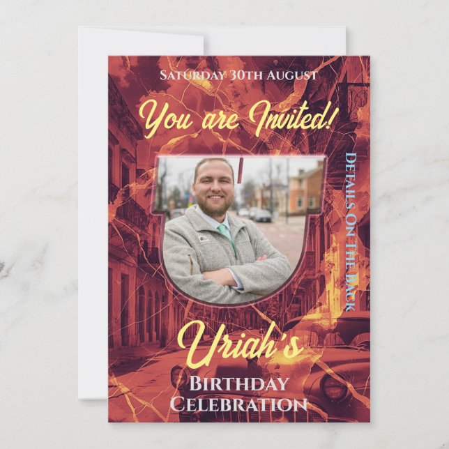 Convite à Celebração de Aniversário (Frente)