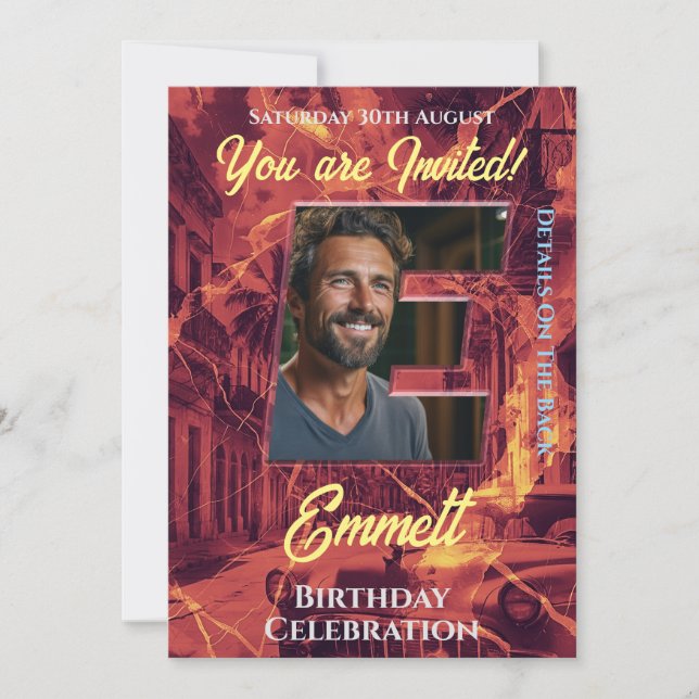 Convite à Celebração de Aniversário (Frente)