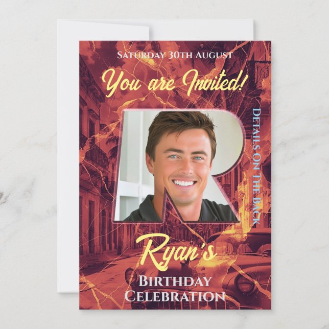 Convite à Celebração de Aniversário (Frente)