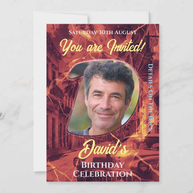 Convite à Celebração de Aniversário (Frente)