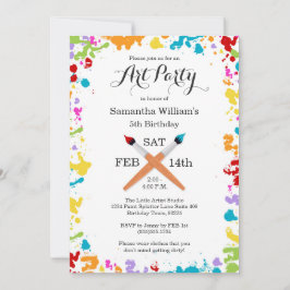 Convite à Celebração de Aniversário de Pintura em 