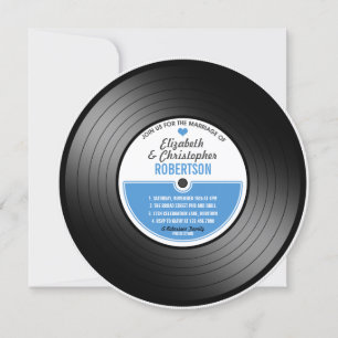Convite à Celebração de Casamento Vinyl Record