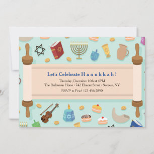 Convite à celebração de Hanukkah