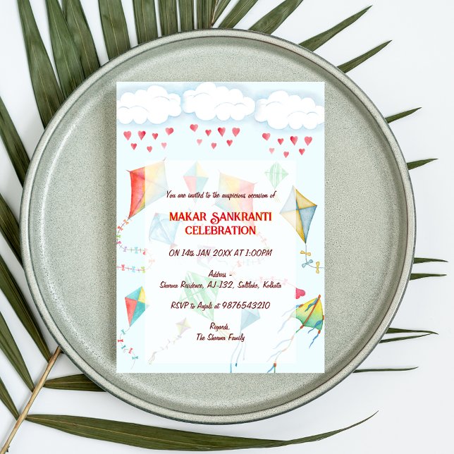 Convite à Celebração de Makar Sankranti (Criador carregado)