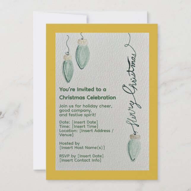 Convite à celebração de Natal (Frente)