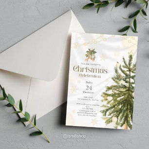 Convite à Celebração de Natal Russo e Elegante