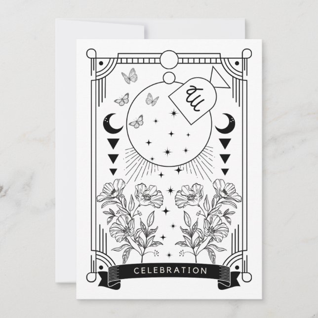 Convite à Celebração de Virgo Aniversário (Frente)