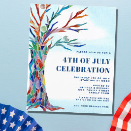 Convite à celebração do 4.º de julho.