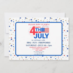 Convite à celebração do dia 4 de julho