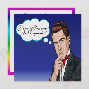 Convite à Celebração Formal do Homem de Arte pop