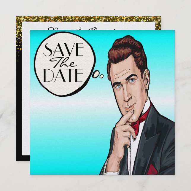 Convite à Celebração Formal do Homem de Arte pop (Frente/Verso)