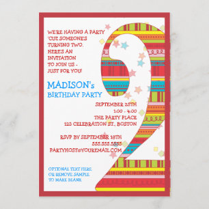 Convite A celebração listra festa de aniversário do nú