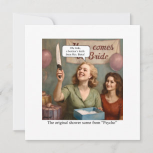 Convite A cena original do chuveiro de Psico.