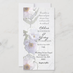 Convite à cerimônia de casamento corrigida com peô