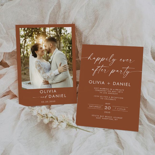 Convite à cerimônia de casamento minimalista (Criador carregado)