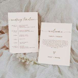 Convite à cerimônia de casamento minimalista