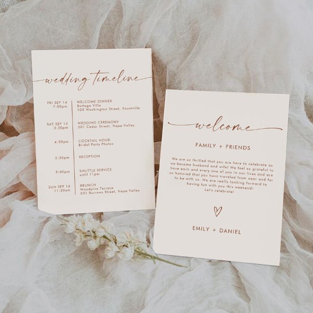 Convite à cerimônia de casamento minimalista (Criador carregado)