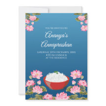 Convite à cerimônia indiana de arroz e convites pa