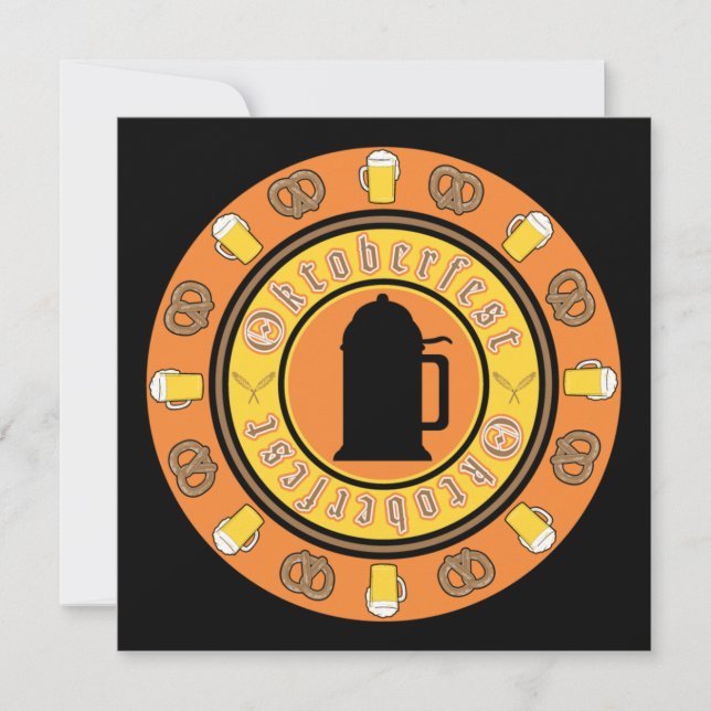 Convite à Cerveja e Pretzels (Frente)