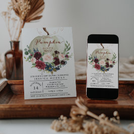 Convite à Chá de fraldas de Abóbora - Chá de frald