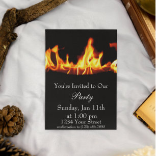 Convite A chama no partido do fogo convida