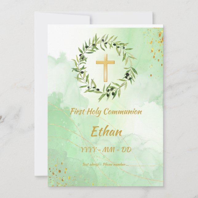 Convite à Comunicação Première - Cercle olivier (Frente)