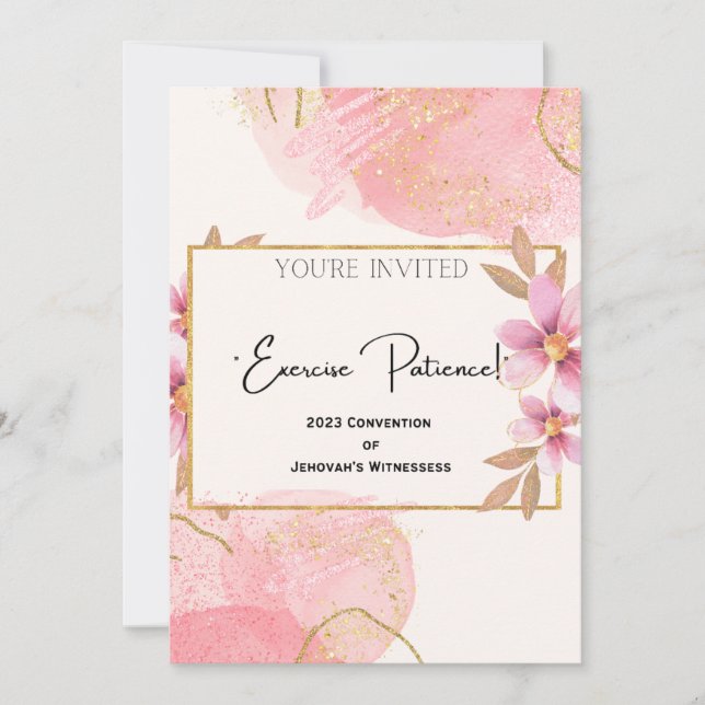 Convite à Convenção de 2023 "Exercise Patience" (Frente)