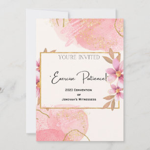 Convite à Convenção de 2023 "Exercise Patience"