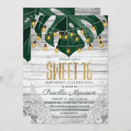 Convite A corda da folha do queijo suíço ilumina o doce