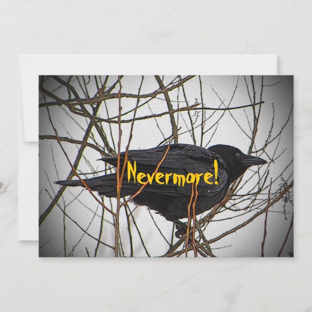 Convite à Coroa Negra do Halloween (Frente)