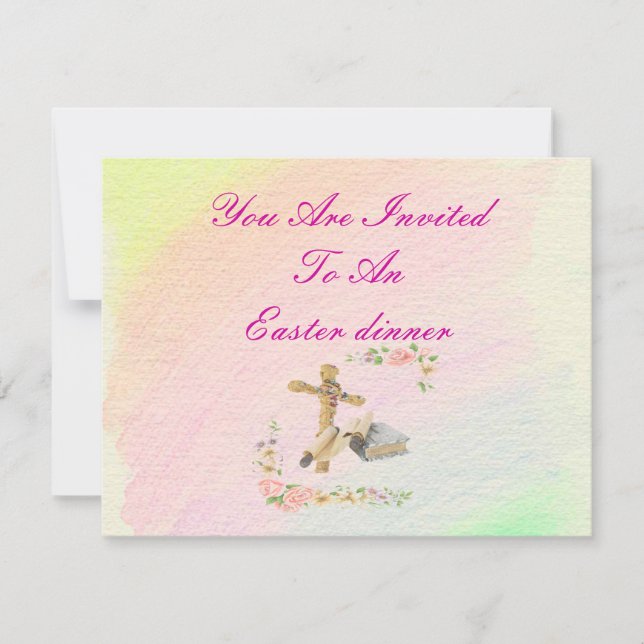 Convite A cruz e a Bíblia - (Frente)