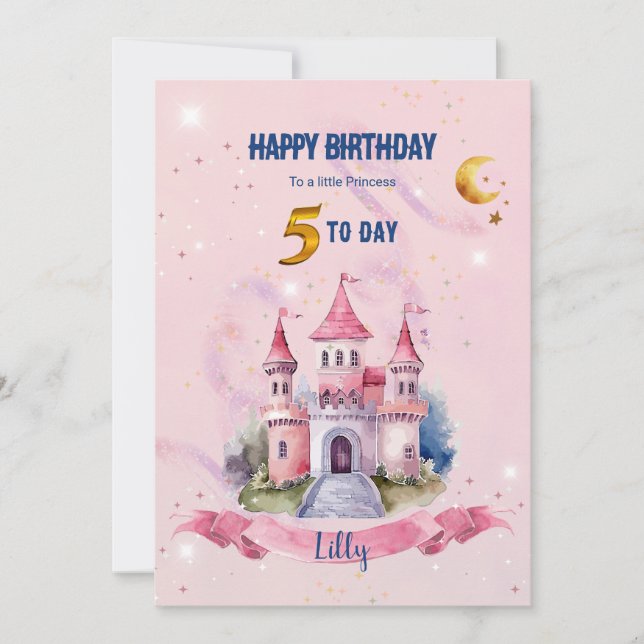 Convite A Cute Fantasy Birthday Card (Frente)