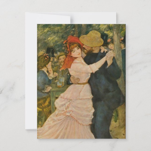 Convite A dança de Pierre-Auguste Renoir em Bougival (Frente)