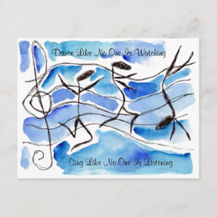 Convite A dança dos dançarinos da nota da música canta 